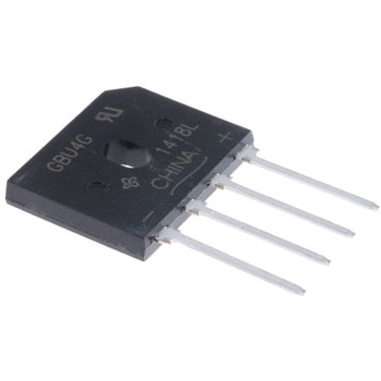 Vishay 整流用 ブリッジダイオード 単相 4A， 400V， 4-Pin GBU VISHAY