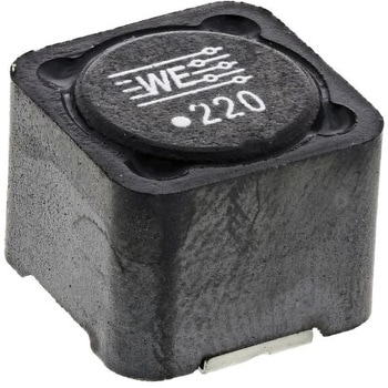 Wurth Elektronik 巻線インダクタ (面実装)， 22 μH， 5.3A， シールド， 12 x 12 x 8mm WURTH ELEKTRONIK