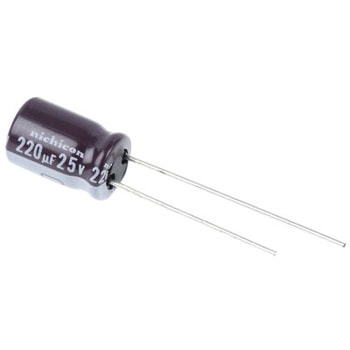 ニチコン アルミ電解コンデンサ 25V dc 220μF ニチコン