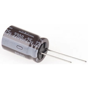 ニチコン アルミ電解コンデンサ 25V dc 2200μF ニチコン