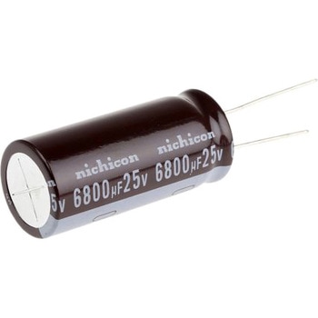 ニチコン アルミ電解コンデンサ 25V dc 6800μF ニチコン