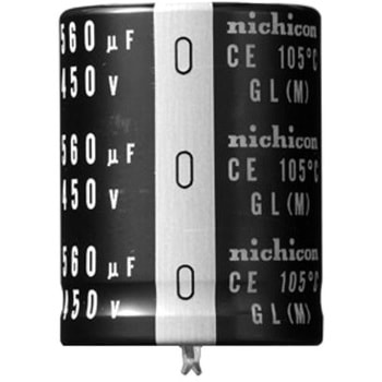 ニチコン アルミ電解コンデンサ，スナップイン端子 400V dc 330μF ニチコン