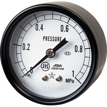 小型圧力計(D形埋めこみ・Φ50)