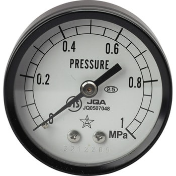 DT1/4x50x1MPa 小型圧力計(D形埋めこみ・Φ50) 1個 右下精器製造 【通販