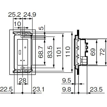 WRT4500 HA端子機器用T/U 1個 パナソニック(Panasonic) 【通販モノタロウ】