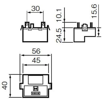 WR34061K T/U付6Aリレーユニット(器具内蔵用)(ディップスイッチ設定式) 1個 パナソニック(Panasonic) 【通販モノタロウ】