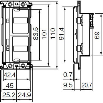 WRT5502WK スイッチ(コスモシリーズワイド21形)(光アドレス設定式) 1個 