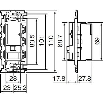 WN5640K フルカラー 壁取付熱線センサ付自動スイッチ 1個 パナソニック
