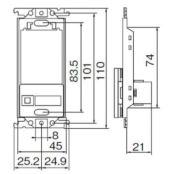 換気扇スイッチセット パナソニック Panasonic プレートスイッチ 通販モノタロウ Wtcf