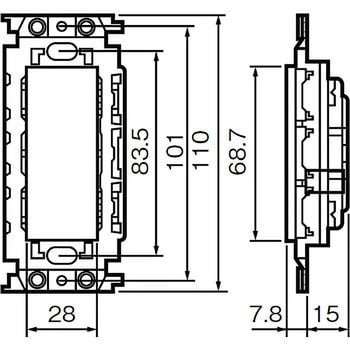 Wn1302h フルカラー埋込ダブルコンセント パナソニック Panasonic コンセント個数 2 グレー Wn1302h 1個 通販モノタロウ