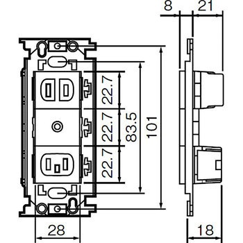 フルカラー ガス警報器コンセント Panasonic(パナソニック)