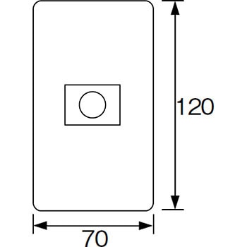 WTF9281 コスモシリーズ 新金属電話線プレート 2型 Panasonic(パナソニック) 41045882