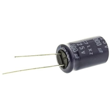 日本ケミコン アルミ電解コンデンサ 25V dc 1000μF 日本ケミコン