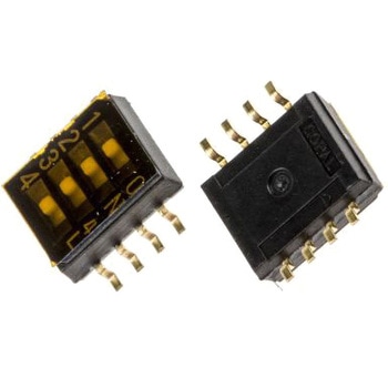 日本電産コパル電子 DIPスイッチ， スライド， 4PST ニデックコンポーネンツ(日本電産コパル電子/フジソク)