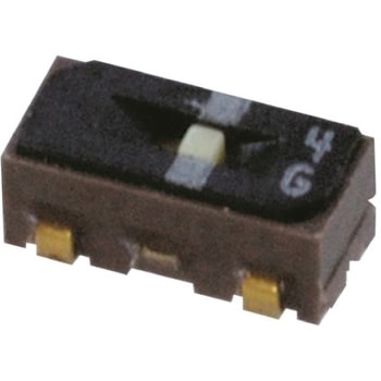日本電産コパル電子 スライドスイッチ 1回路 2接点 100 mA @ 6 V dc ニデックコンポーネンツ(日本電産コパル電子/フジソク)