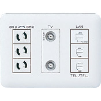 WTF34445W 埋込 マルチメディアコンセント 1個 Panasonic(パナソニック