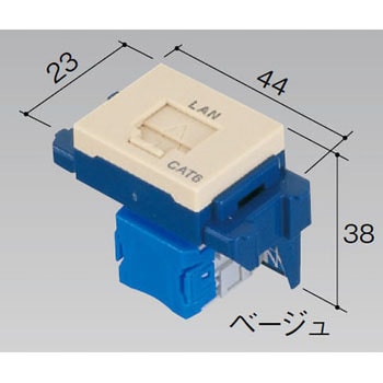 情報モジュラジャック(CAT6)埋込型