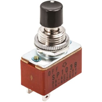 SP103B-Z フジソク プッシュボタンスイッチ， SPST， 1 A @ 250
