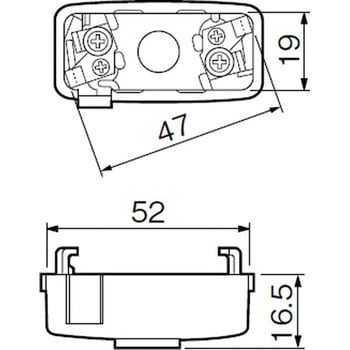 WG7061 角型引掛シーリング キャップ 1個 パナソニック(Panasonic) 【通販モノタロウ】