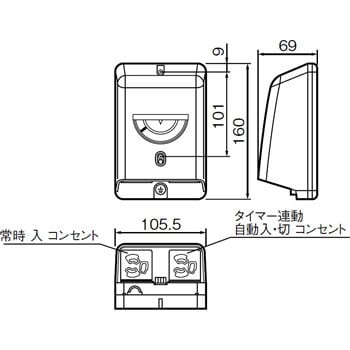 EE4353 EEスイッチ付防水コンセント 1個 パナソニック(Panasonic