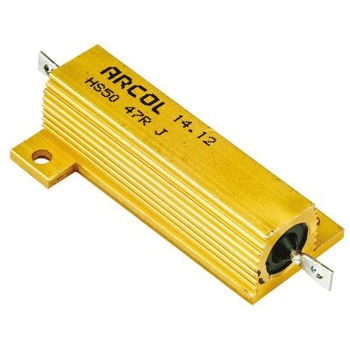 Arcol 大電力用，メタルクラッド抵抗器，50W，47Ω，±5% - ARCOL(OHMITE)