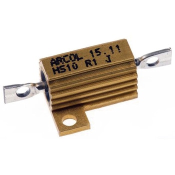 HS10 R1 J Arcol 大電力用，メタルクラッド抵抗器，10W，100mΩ