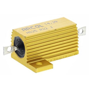 Arcol 大電力用，メタルクラッド抵抗器，25W，220mΩ，±5% ARCOL(OHMITE)