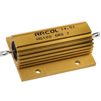 Arcol 大電力用，メタルクラッド抵抗器，100W，6.8Ω，±5% ARCOL(OHMITE)