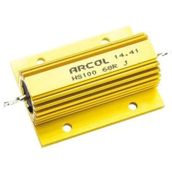 Arcol 大電力用，メタルクラッド抵抗器，100W，68Ω，±5% ARCOL(OHMITE)