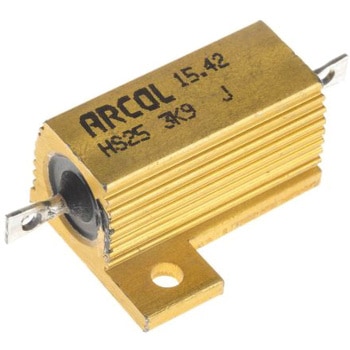 Arcol 大電力用，メタルクラッド抵抗器，25W，3.9kΩ，±5% ARCOL(OHMITE)