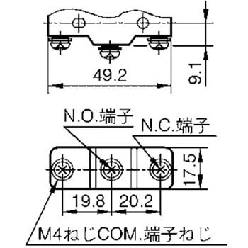 BA-2RB-T4-J 高容量形マイクロスイッチ BAシリーズ 1個 azbil(山武) 【通販モノタロウ】