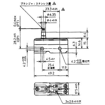 基本形マイクロスイッチ BZ シリーズ