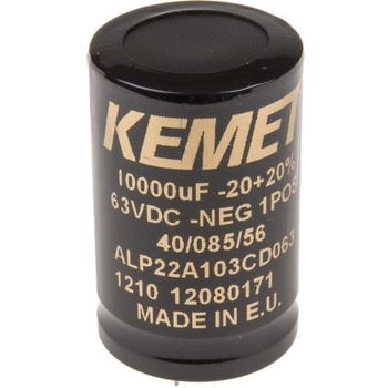 KEMET アルミ電解コンデンサ，マルチピン端子 63V dc 10000μF KEMET