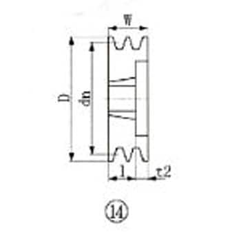 ブッシングプーリー SPA 315mm 溝数2 エバオン 3805794 | sport-u.com