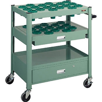 TCW型ツーリングワゴン スライド棚・引出し付 工具収納 グリーン (NT・BT対応) - TRUSCO