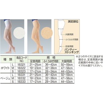 アンシルク(R)・ビバナス(パンティーストッキング) L ベージュ 1足入 アルケア