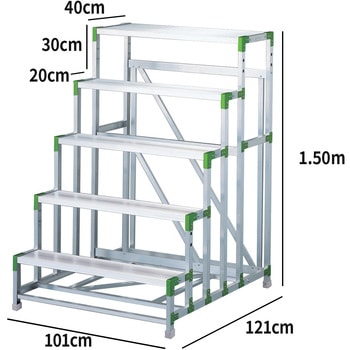 作業用踏台 エコシリーズ(アルミ製) 長谷川工業