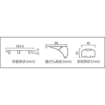上枠付踏台 EFA エコシリーズ 長谷川工業