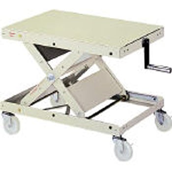 丸善 ローハイシステムリフタースクリュー式スチール製移動式550X400mm ユニオンスチール