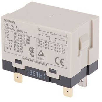 G7L-2A-T 24DC パワーリレー G7L オムロン(omron) 接点最大許容電流25A DC24V 極数2 1個 - 【通販モノタロウ】