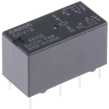 ミニリレー (汎用・ローコスト・2極信号用リレー) G5V-2 omron(オムロン)