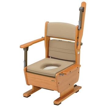 【新品未使用】ポータブルトイレ　さわやかチェアPTW　ウチエ ポータブルトイレ さわやかチェア PT 肘跳上タイプ（ソフト便座