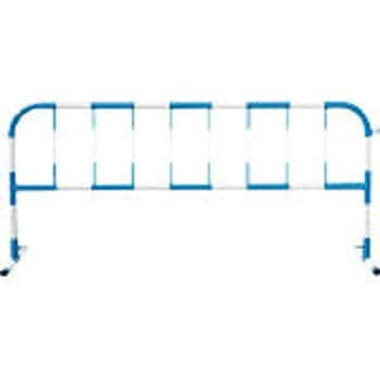 CB1 カラーパイプバリケード白反射青 トーグ安全工業 ホワイト/ブルー