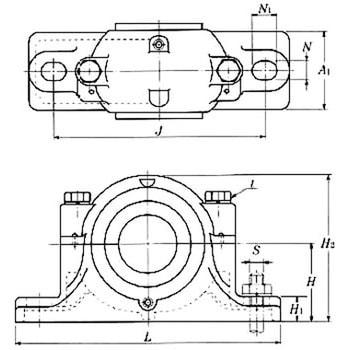 プランマブロック 二つ割形 SN30標準形 エヌティーエヌ(NTN