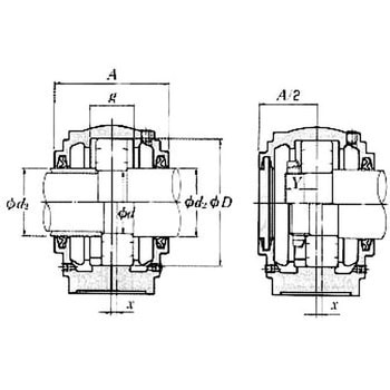 プランマブロック 二つ割形 SN2大口径形 NTN(エヌティーエヌ)