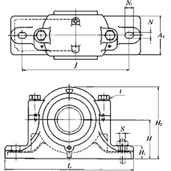 プランマブロック 二つ割形 SN2大口径形 エヌティーエヌ(NTN