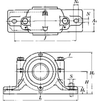 プランマブロック 二つ割形 SN3大口径形