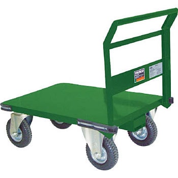 値下げ　台車 SH1NAR 鋼鉄製運搬車(プレス製空気入タイヤ付)1200×750mm 1台 TRUSCO