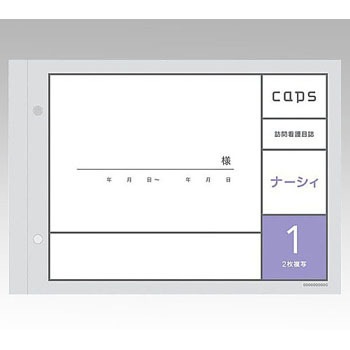 B20100 看護・介護記録用紙 訪問看護日誌「ナーシィ」1 1セット(50組  