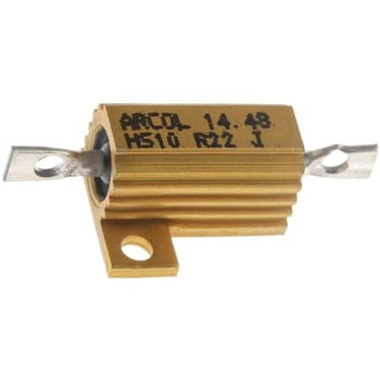 Arcol 大電力用，メタルクラッド抵抗器，10W，220mΩ，±5% ARCOL(OHMITE)
